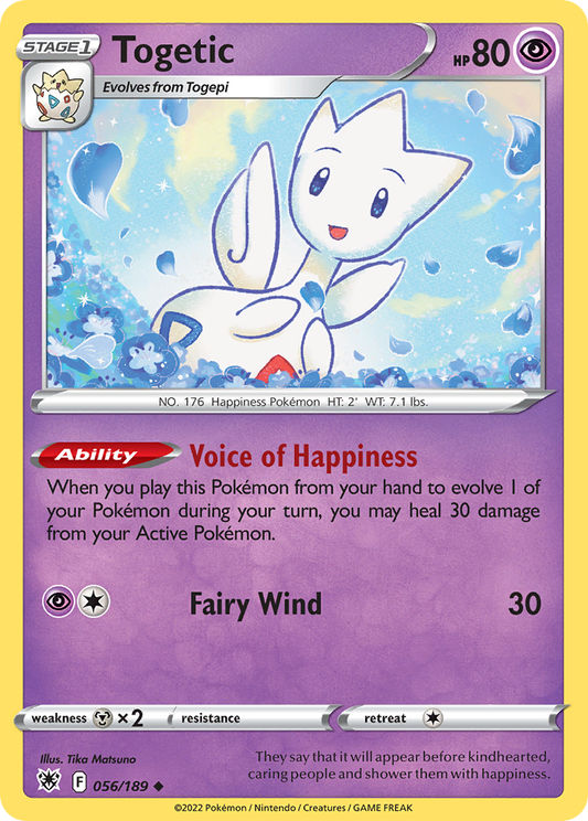 Togetic - 056/189 - - ASTRAL RADIANCE - Pokemon - Uncommon | AA89-36