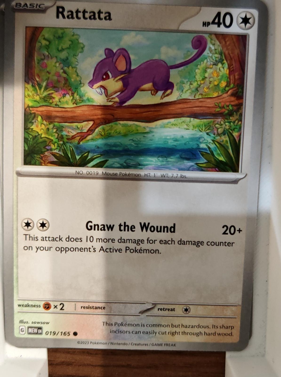 Rattata - 019/165 - - 151 - Pokemon - Common | AA76-2