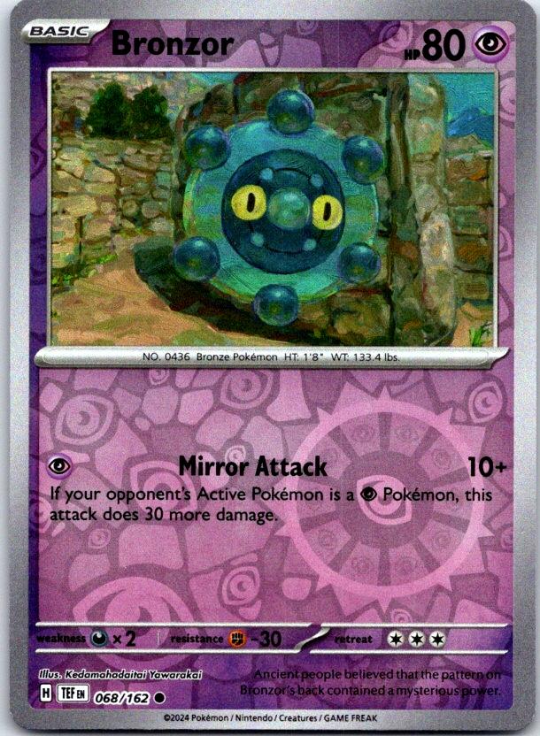 Bronzor - 068/162 - Reverse Holo - TEMPORAL FORCES - Pokemon - Common | AC15-18