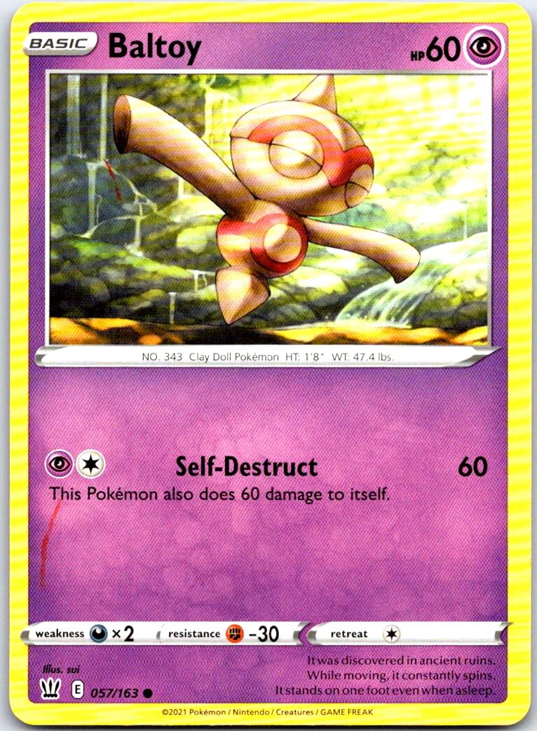 Baltoy - 057/163 - - BATTLE STYLES - Pokemon - Common | AB28-21