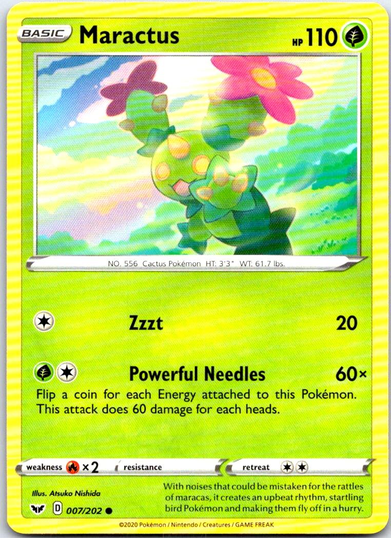 Maractus - 007/202 - - SWORD & SHIELD - Pokemon - Common | AB64-15