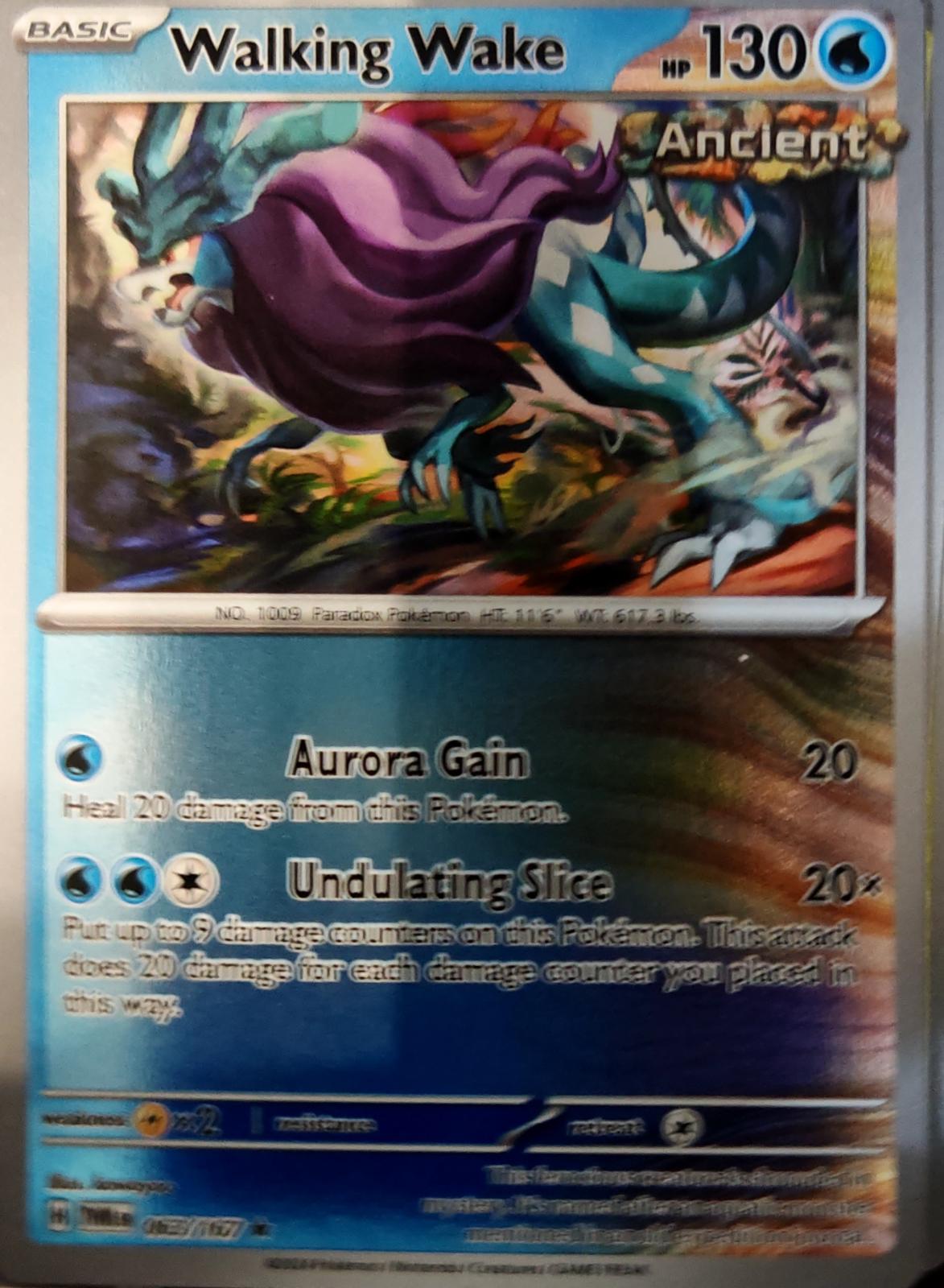 Walking Wake - 063/167 - Reverse Holo - TWILIGHT MASQUERADE - Pokemon - | AA75-45
