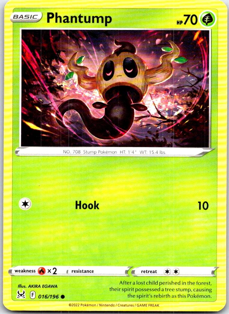 Phantump - 016/196 - - LOST ORIGIN - Pokemon - Common | AB88-30