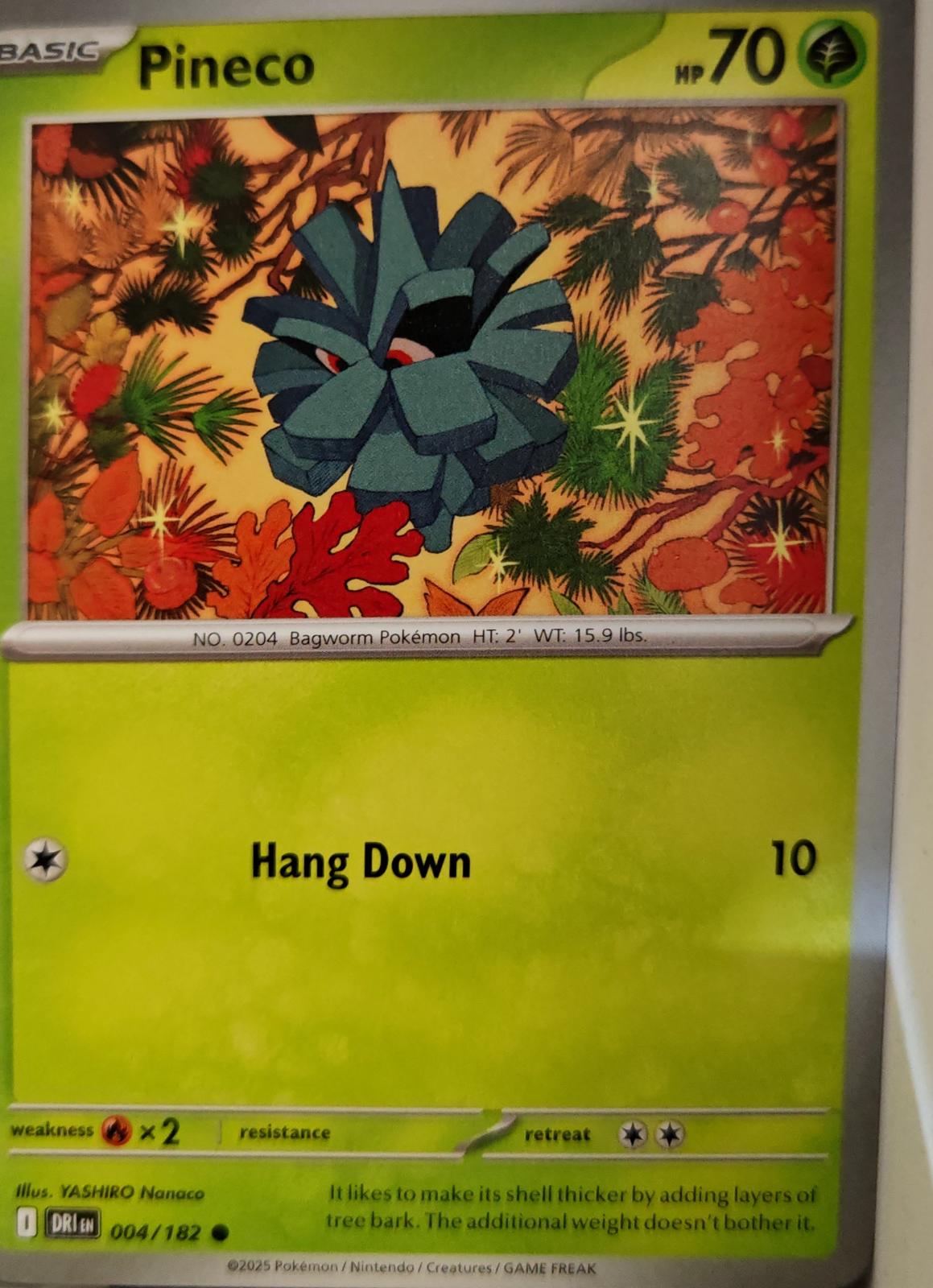 Pineco - 004/182 - - DESTINED RIVALS - Pokemon - Common | AA10-66