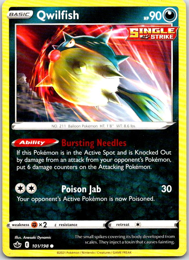 Qwilfish - 101/198 - - CHILLING REIGN - Pokemon - Common | AB09-40