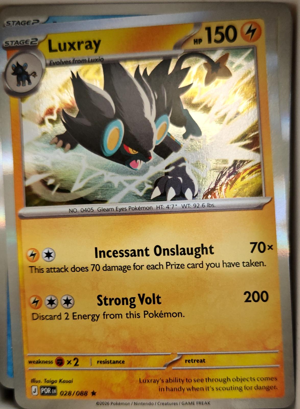 Luxray - 028/088 - Holo - PERFECT ORDER - Pokemon - Rare | AA06-55