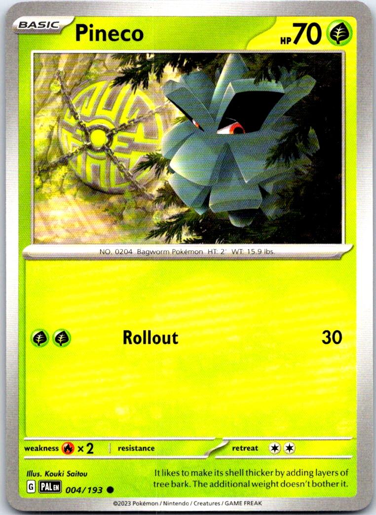 Pineco - 004/193 - - PALDEA EVOLVED - Pokemon - Common | AB68-38