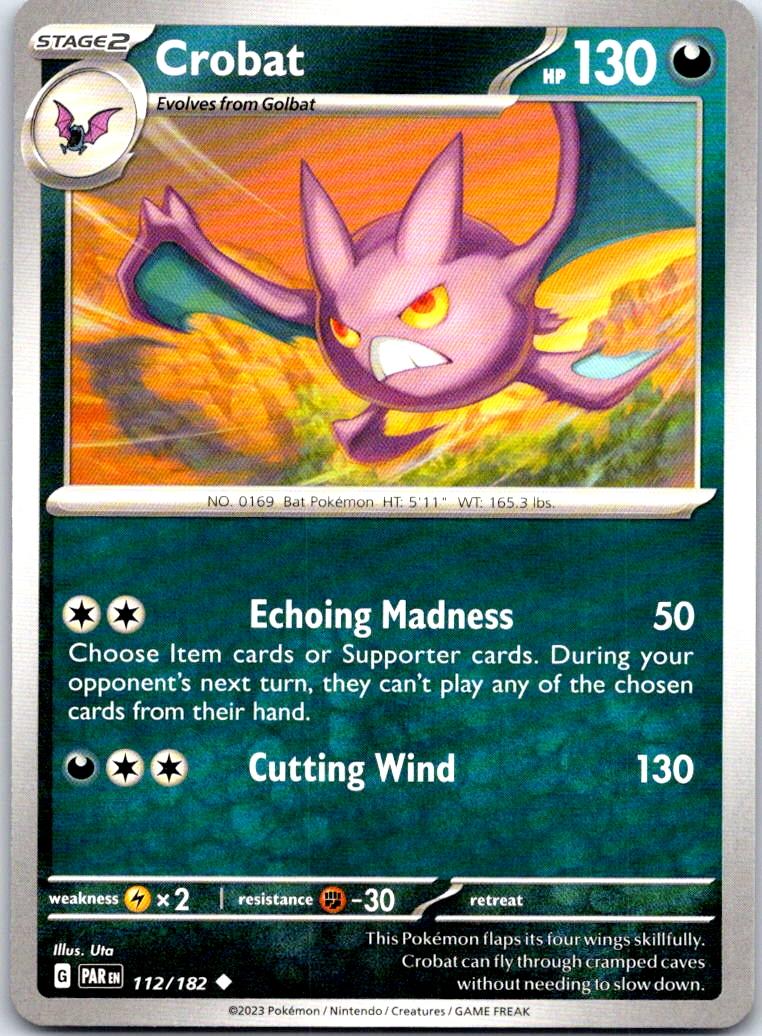 Crobat - 112/182 - - PARADOX RIFT - Pokemon - Uncommon | AB24-28