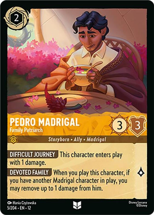 Pedro Madrigal - Family Patriarch - 5/204 - - WILDS UNKNOWN - Lorcana - | LAA02-5