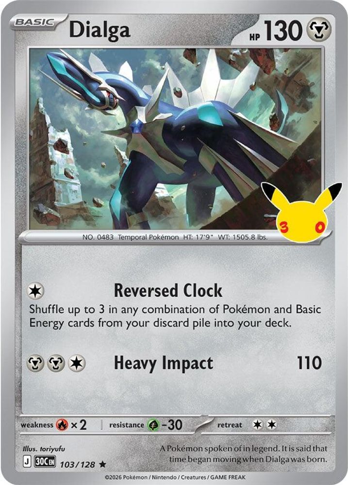 Dialga - 103/128 - Holo - ME: 30TH CELEBRATION - Pokemon - Rare | AA97-15
