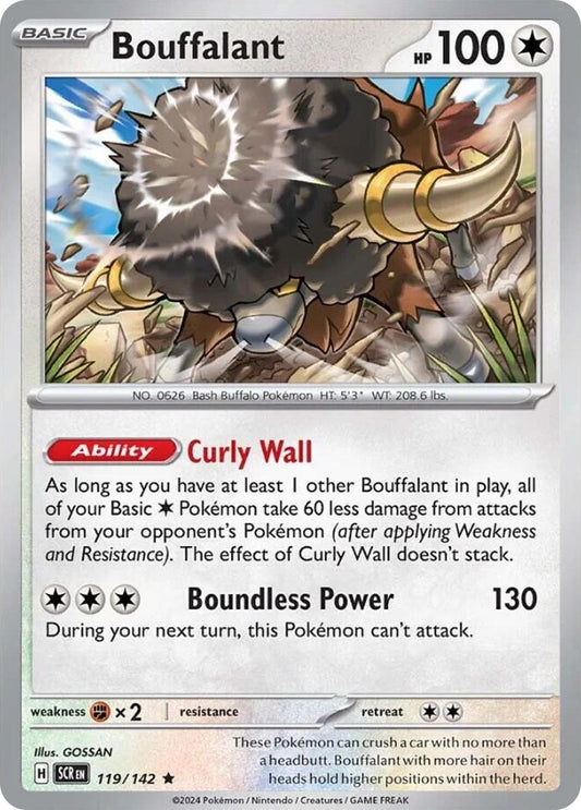 Bouffalant - 119/142 - Holo - STELLAR CROWN - Pokemon - Rare | AA06-69