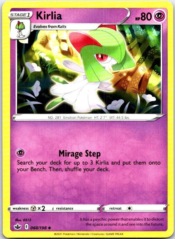 Kirlia - 060/198 - - CHILLING REIGN - Pokemon - Uncommon | AB98-47