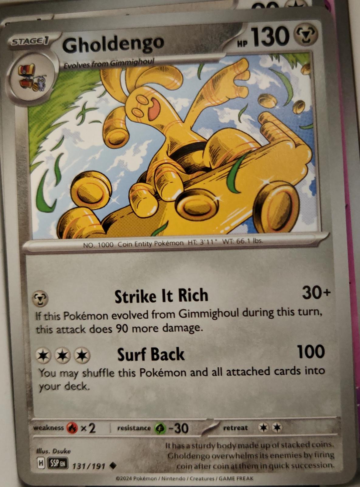 Gholdengo - 131/191 - - SURGING SPARKS - Pokemon - Uncommon | AA09-28