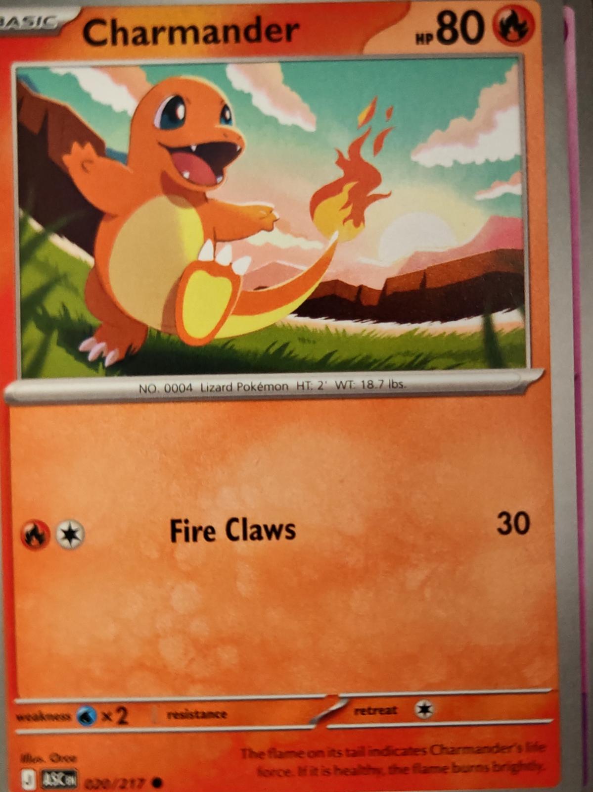 Charmander - 020/217 - - ASCENDED HEROES - Pokemon - Common | AA11-67