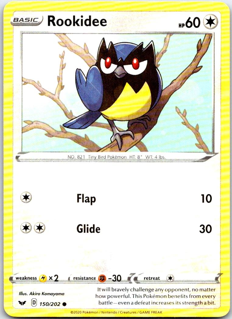 Rookidee - 150/202 - - SWORD & SHIELD - Pokemon - Common | AB79-3