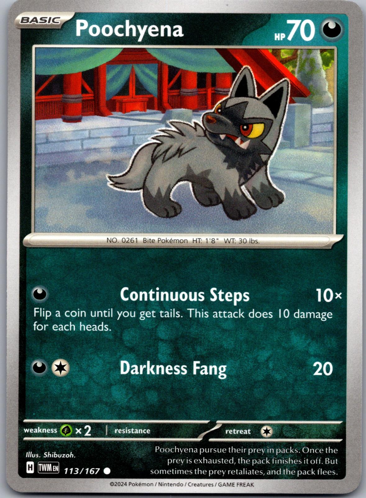 Poochyena - 113/167 - - TWILIGHT MASQUERADE - Pokemon - Common | AA87-30