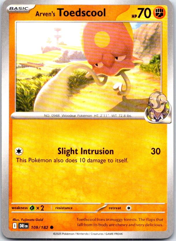 Arven's Toedscool - 109/182 - - DESTINED RIVALS - Pokemon - Common | AC06-49