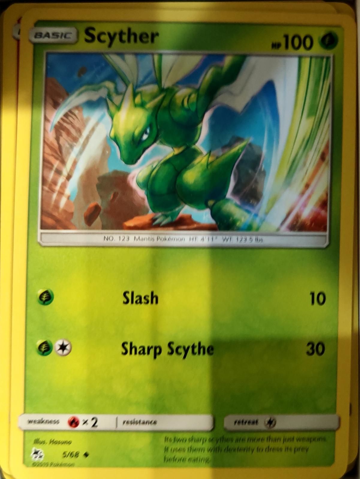 Scyther - 5/68 - - HIDDEN FATES - Pokemon - Uncommon | AA71-47
