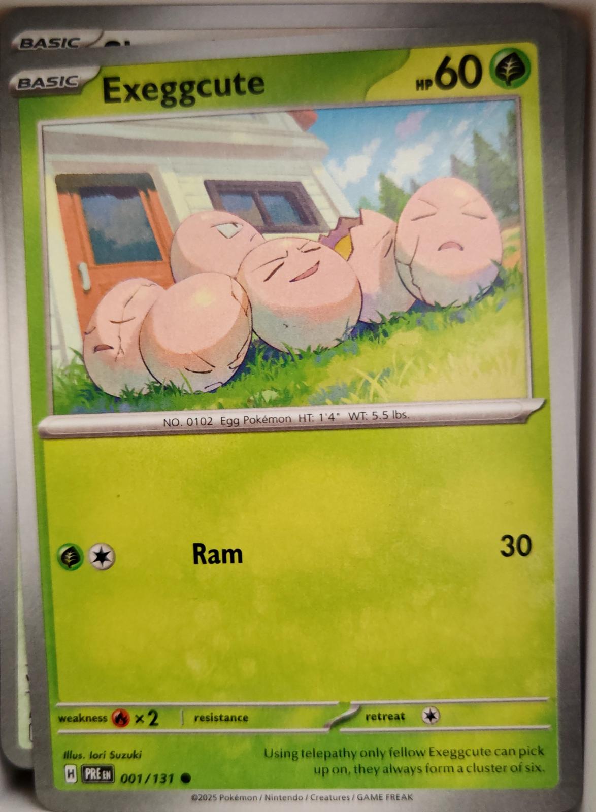 Exeggcute - 001/131 - - PRISMATIC EVOLUTIONS - Pokemon - Common | AA03-100