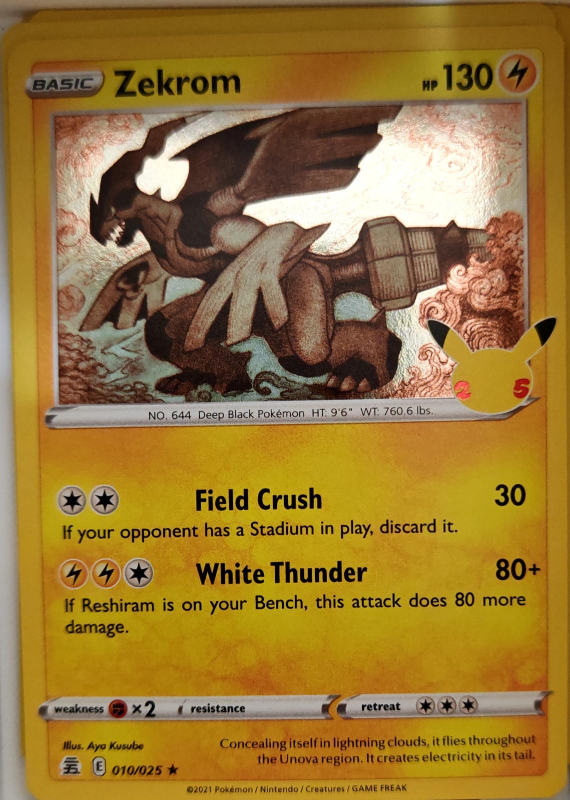 Zekrom - 010/025 - Holo - CELEBRATIONS - Pokemon - Rare | AA06-8