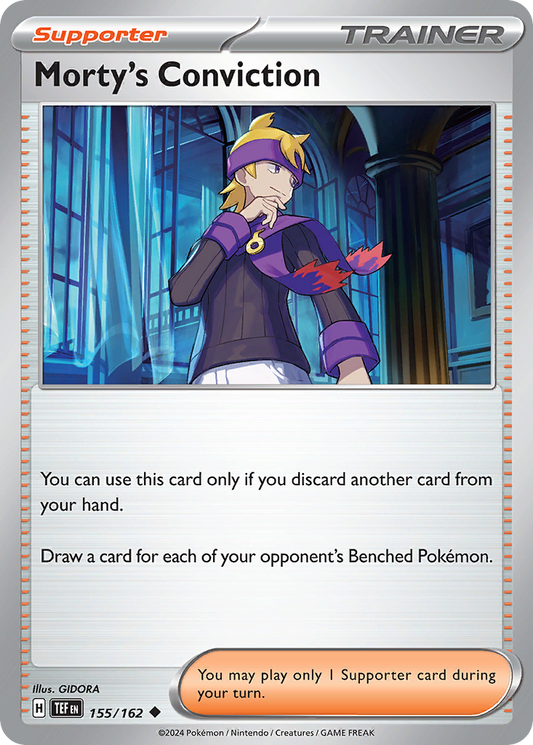 Morty's Conviction - 155/162 - - TEMPORAL FORCES - Pokemon - Uncommon | AA41-75