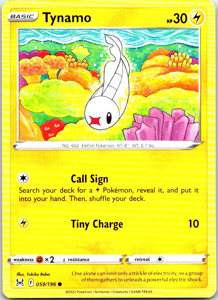 Tynamo - 059/196 - - LOST ORIGIN - Pokemon - Common | AB48-23