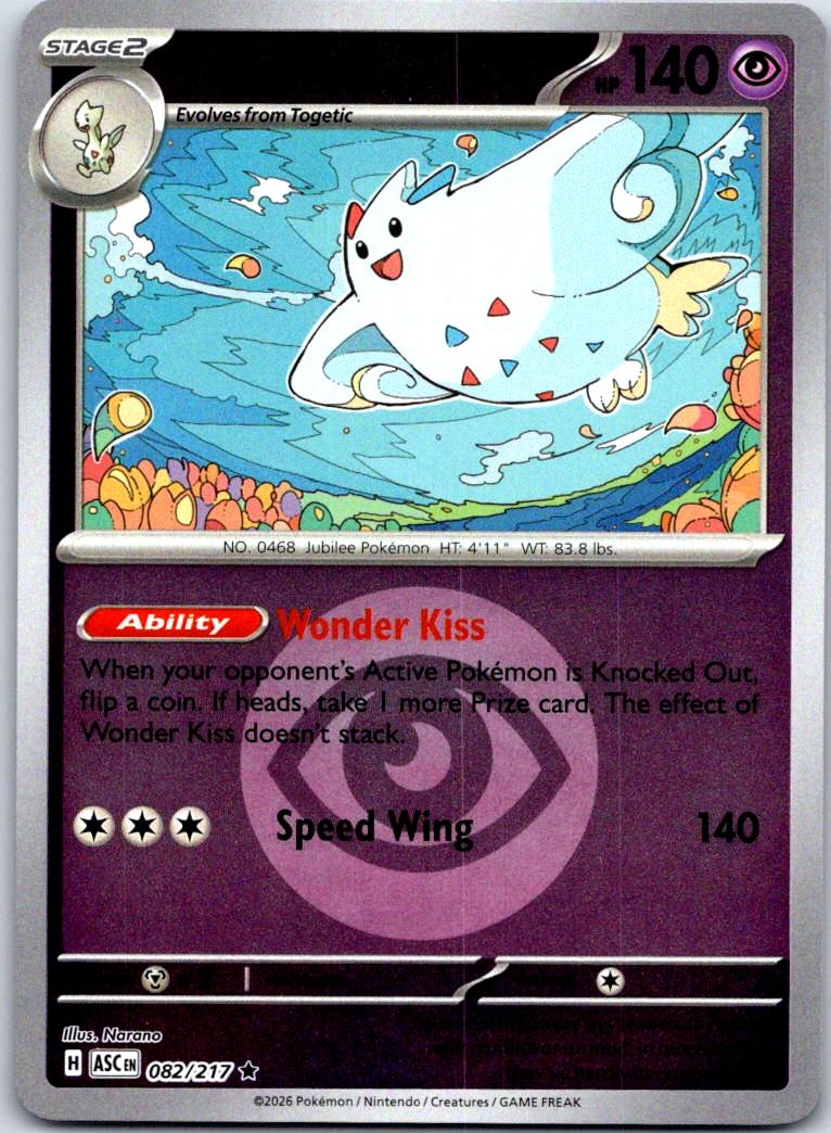 Togekiss (Energy Symbol Pattern) - 082/217 - Reverse Holo - ASCENDED HEROES - Pokemon - | AB03-22
