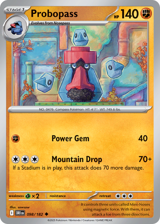 Probopass - 098/182 - - DESTINED RIVALS - Pokemon - Uncommon | AA10-74
