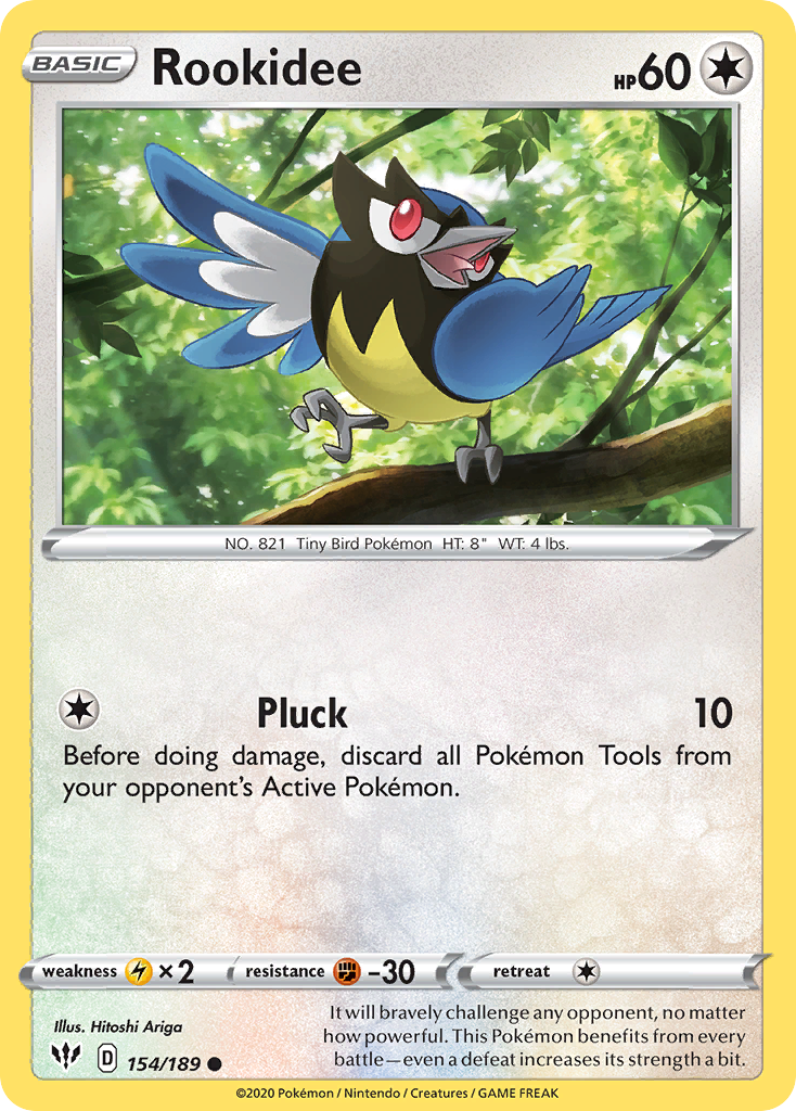 Rookidee - 154/189 - Reverse Holo - DARKNESS ABLAZE - Pokemon - Common | AA116-4
