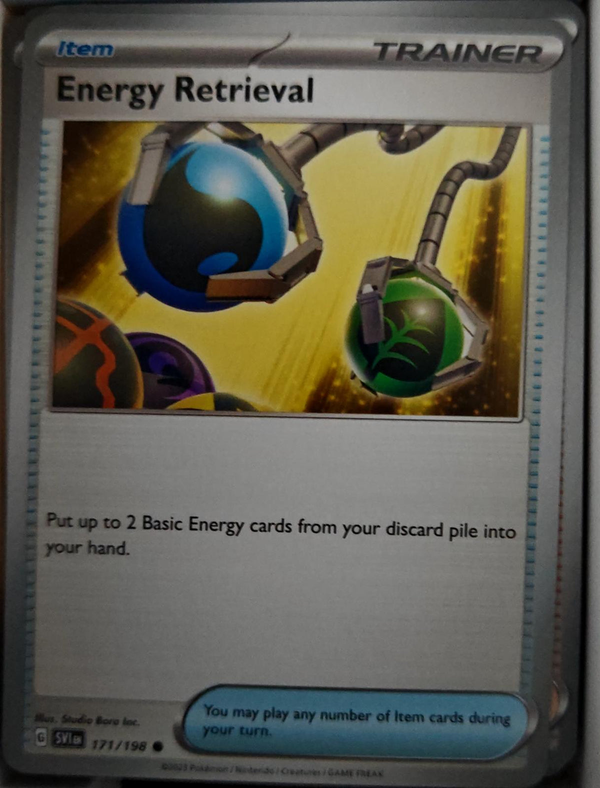 Energy Retrieval - 171/198 - - SCARLET & VIOLET - Pokemon - Common | AA44-67