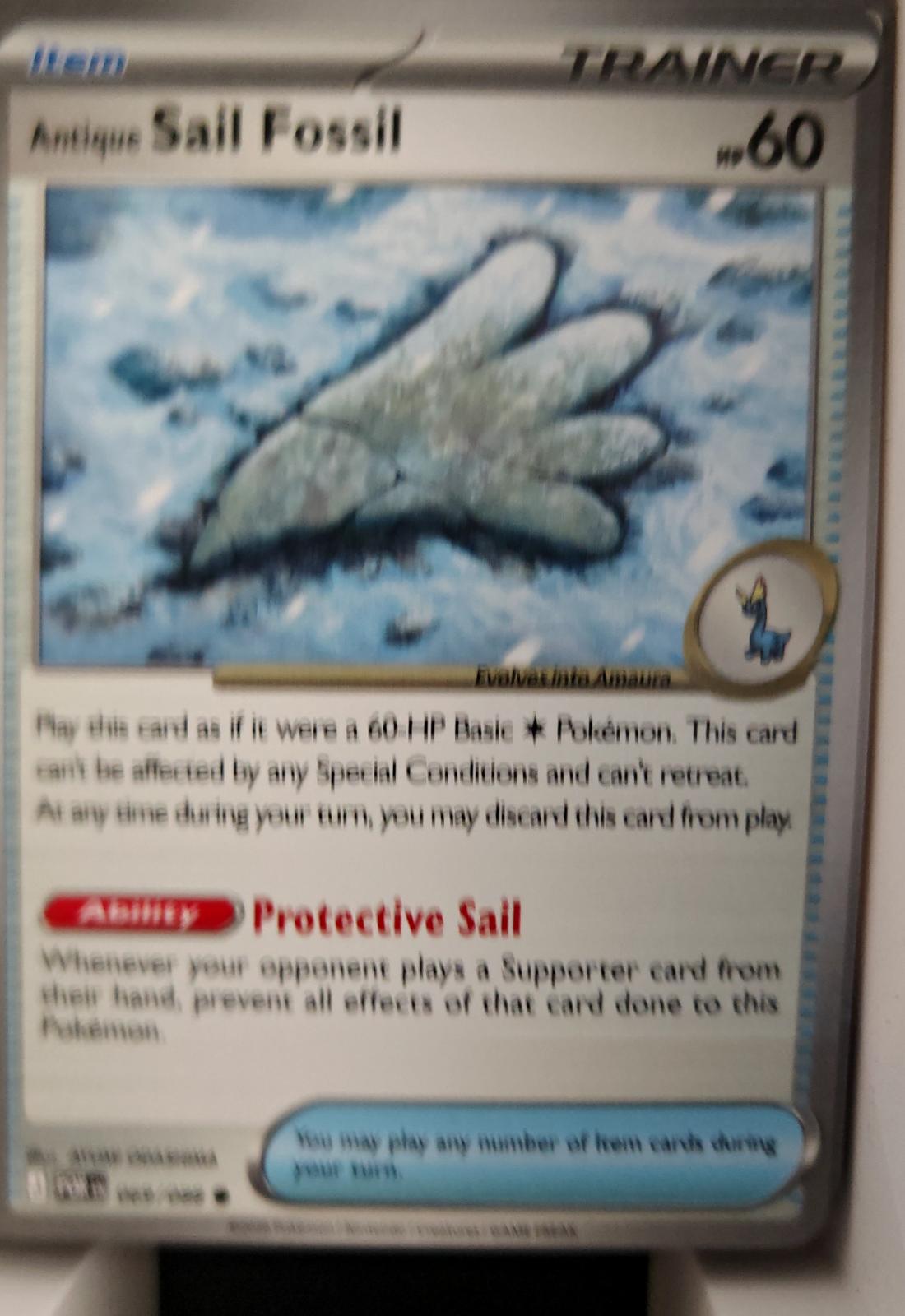 Antique Sail Fossil - 069/088 - - PERFECT ORDER - Pokemon - Common | AA24-89