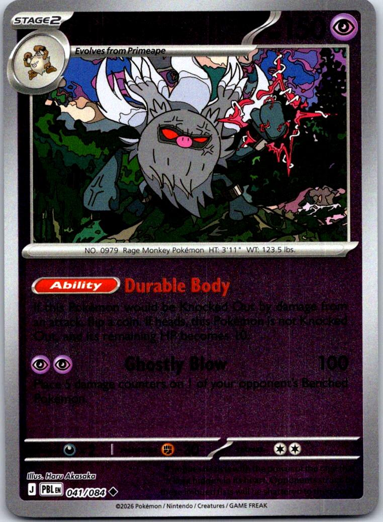 Annihilape - 041/084 - - PITCH BLACK - Pokemon - Uncommon | AA127-10