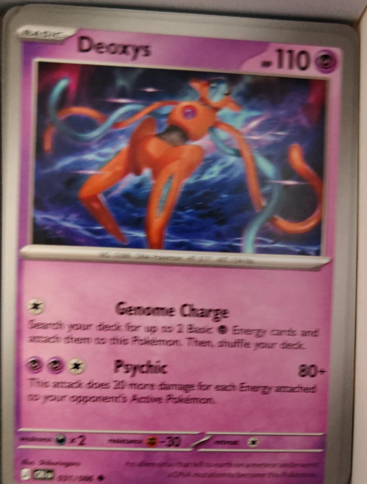 Deoxys - 031/086 - - CHAOS RISING - Pokemon - Uncommon | AA36-30
