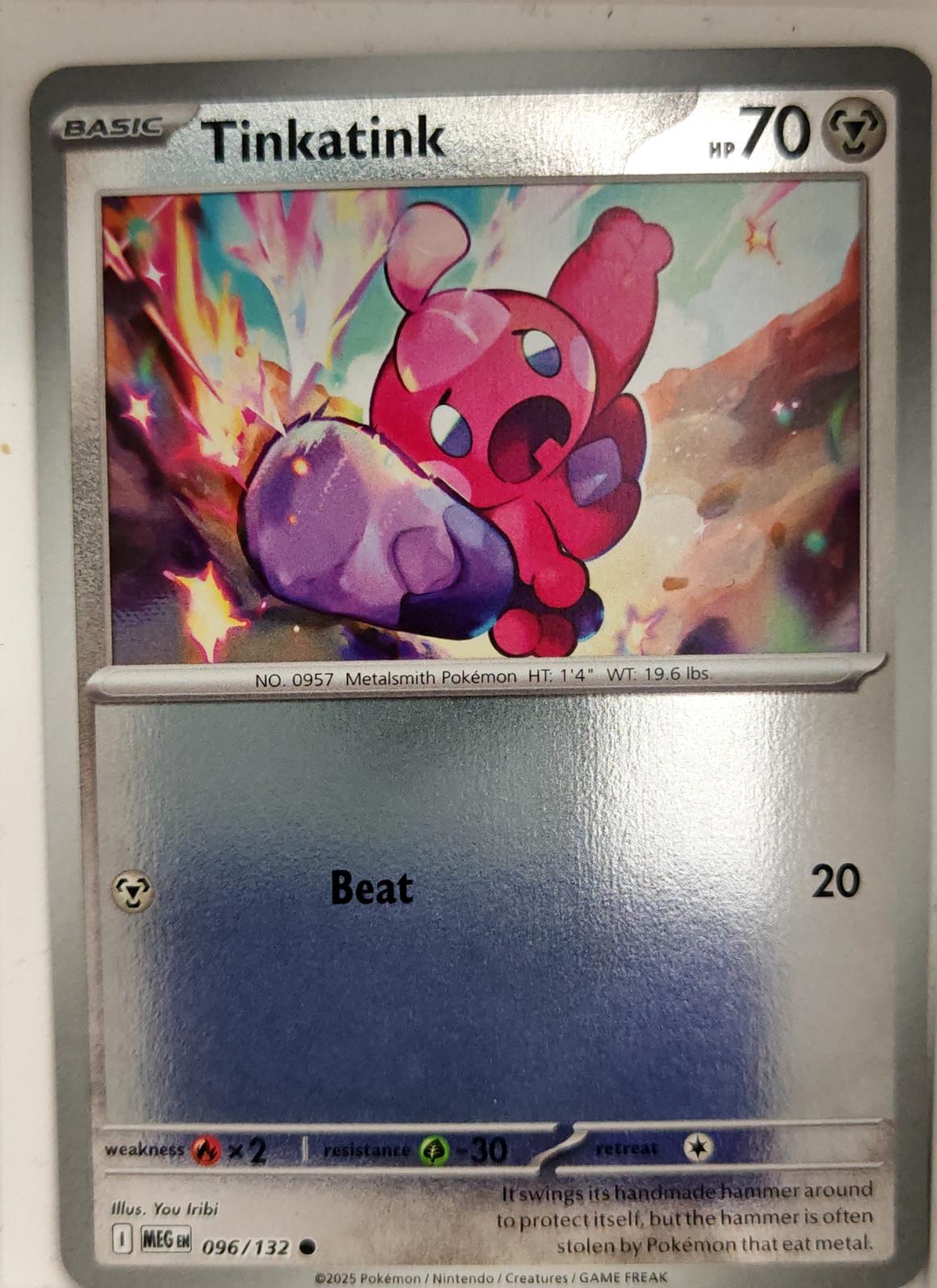 Tinkatink - 096/132 - Reverse Holo - MEGA EVOLUTION - Pokemon - Common | AA04-1