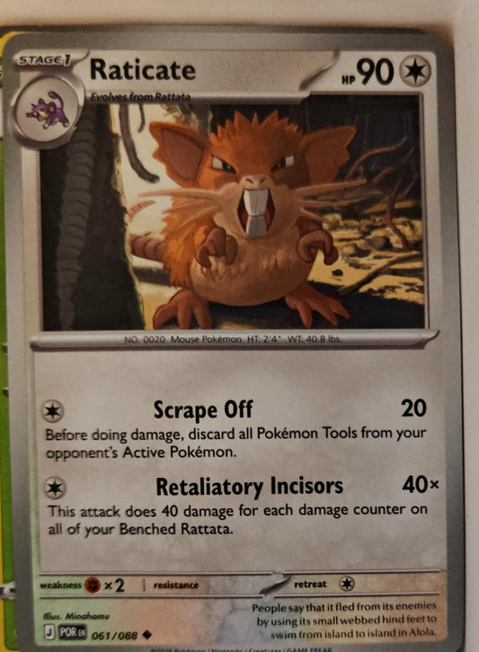Raticate - 061/088 - - PERFECT ORDER - Pokemon - Uncommon | AA01-45