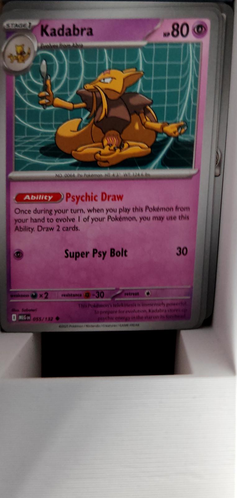 Kadabra - 055/132 - - MEGA EVOLUTION - Pokemon - Uncommon | AA39-37