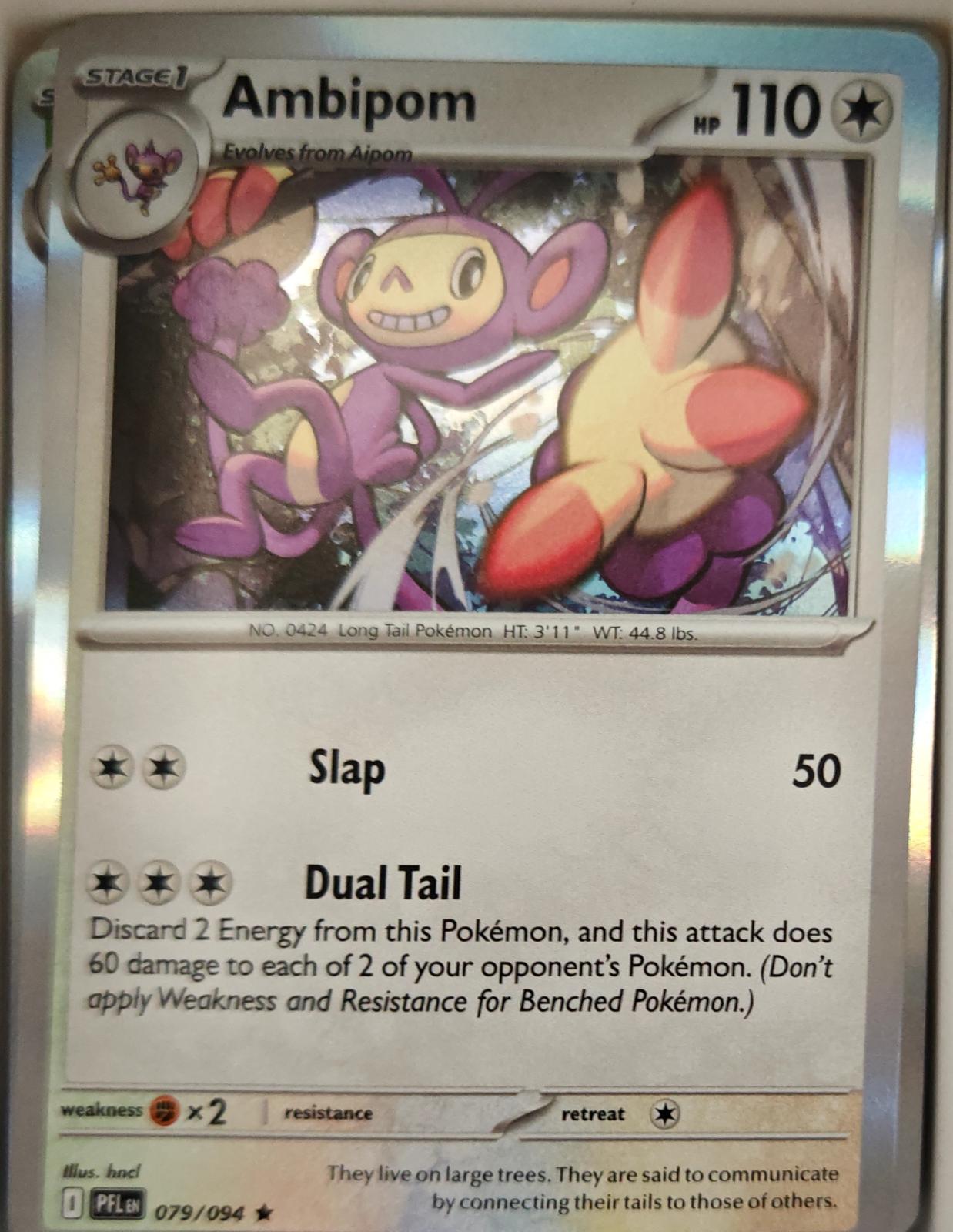 Ambipom - 079/094 - Holo - PHANTASMAL FLAMES - Pokemon - Rare | AA13-52