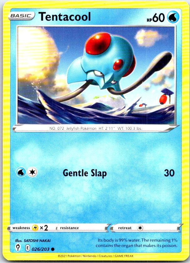 Tentacool - 026/203 - - EVOLVING SKIES - Pokemon - Common | AC06-4
