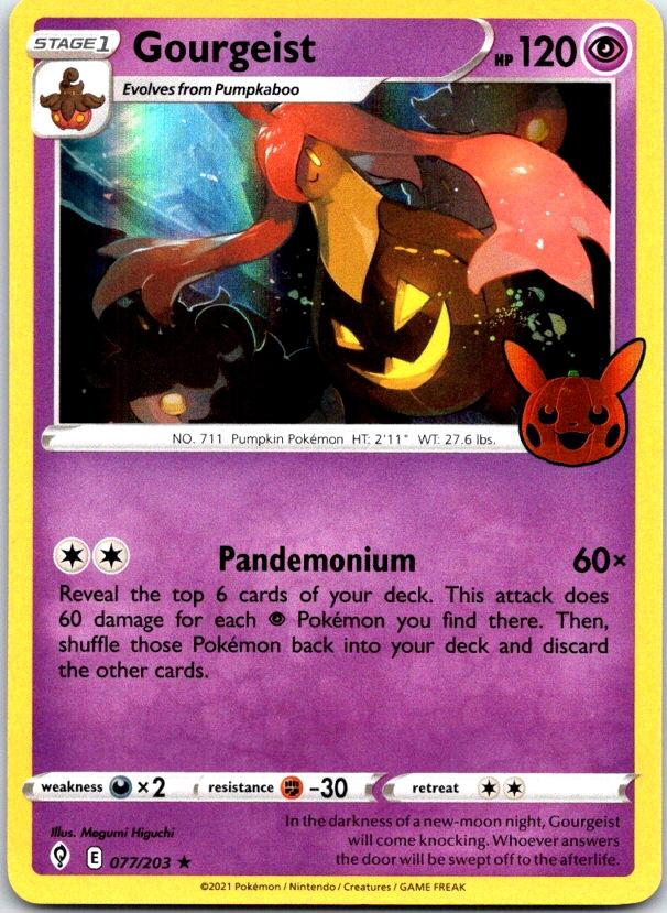 Gourgeist - 077/203 - Holo - TRICK OR TRADE BOOSTER - Pokemon - Promo | AC12-32