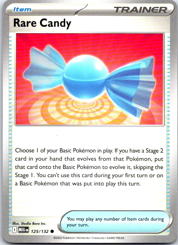 Rare Candy - 125/132 - - MEGA EVOLUTION - Pokemon - Common | AC20-33