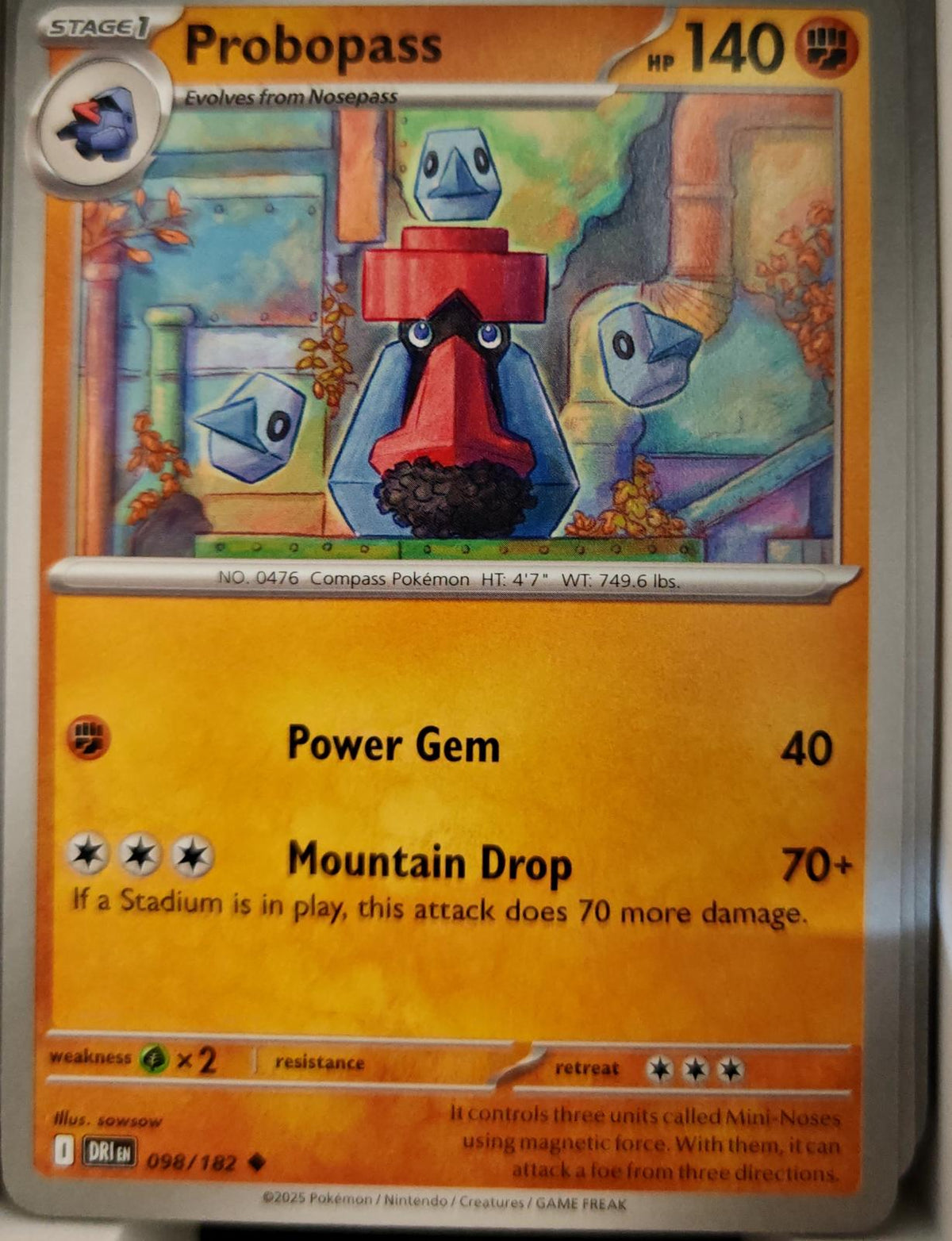 Probopass - 098/182 - - DESTINED RIVALS - Pokemon - Uncommon | AA10-80
