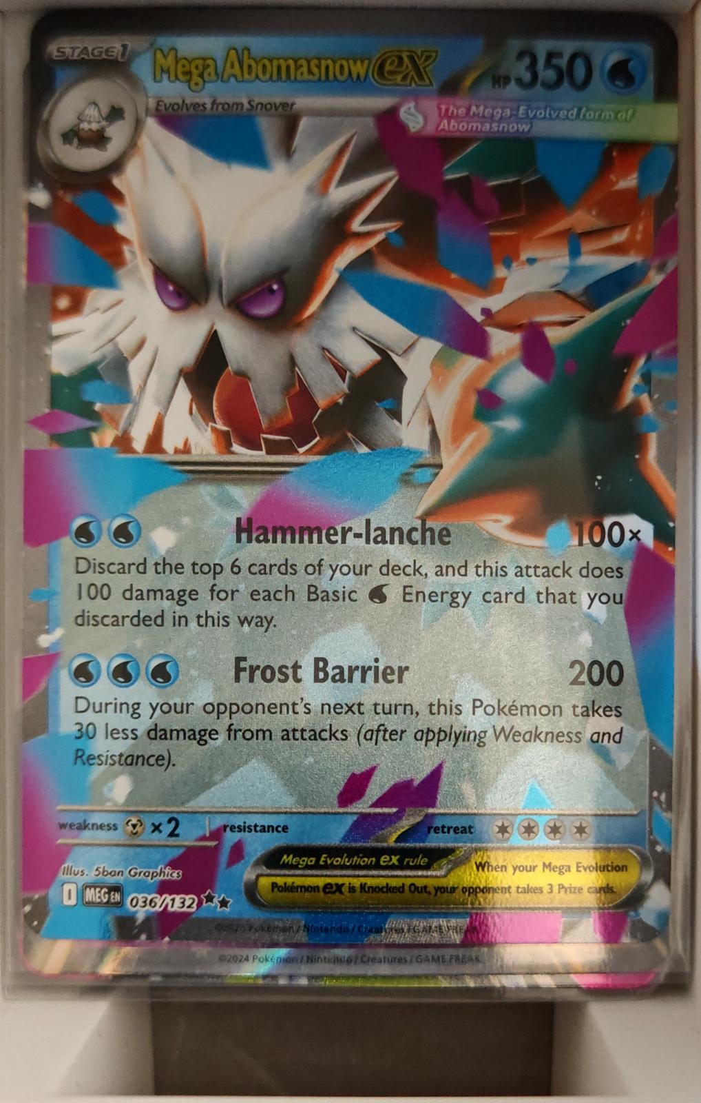 Mega Abomasnow ex - 036/132 - Holo - MEGA EVOLUTION - Pokemon - | AA37-3