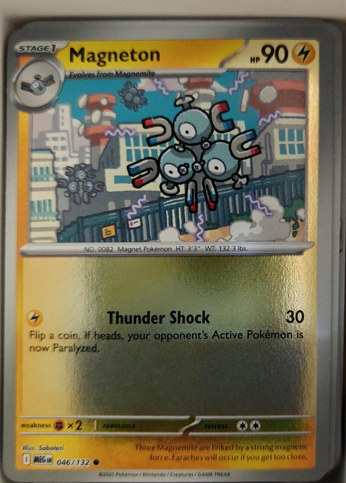 Magneton - 046/132 - Reverse Holo - MEGA EVOLUTION - Pokemon - Common | AA19-35