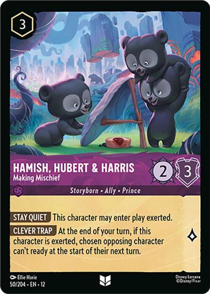 Hamish, Hubert & Harris - Making Mischief - 50/204 - - WILDS UNKNOWN - Lorcana - | LAA03-36