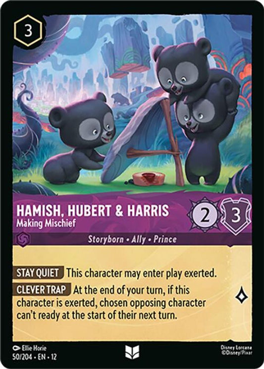 Hamish, Hubert & Harris - Making Mischief - 50/204 - - WILDS UNKNOWN - Lorcana - | LAA03-36