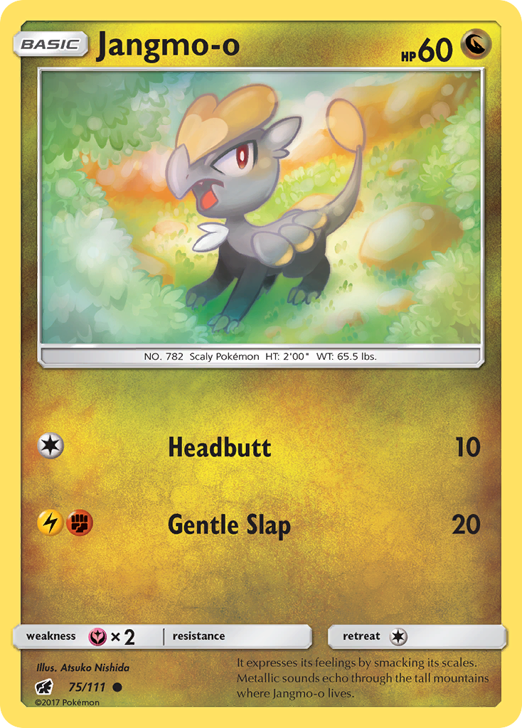 Jangmo-o - 75/111 - - CRIMSON INVASION - Pokemon - Common | AA66-25
