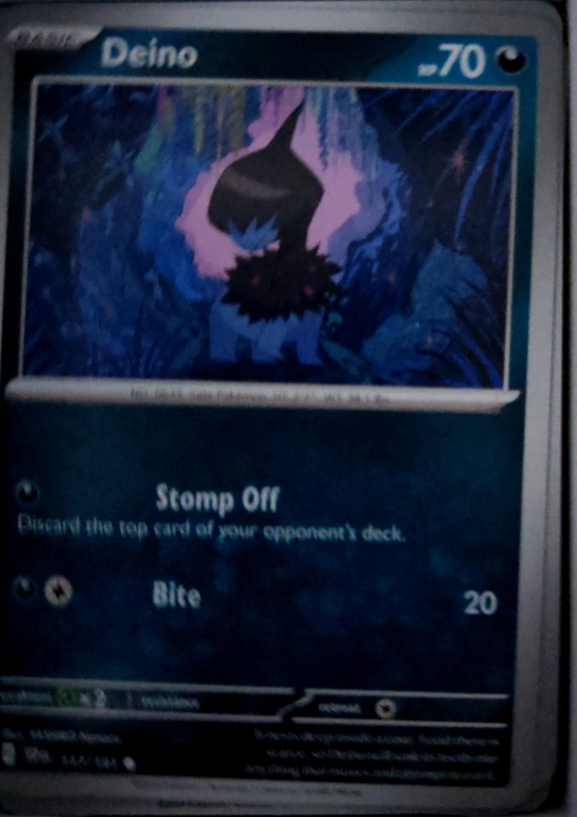 Deino - 117/191 - - SURGING SPARKS - Pokemon - Common | AA48-55