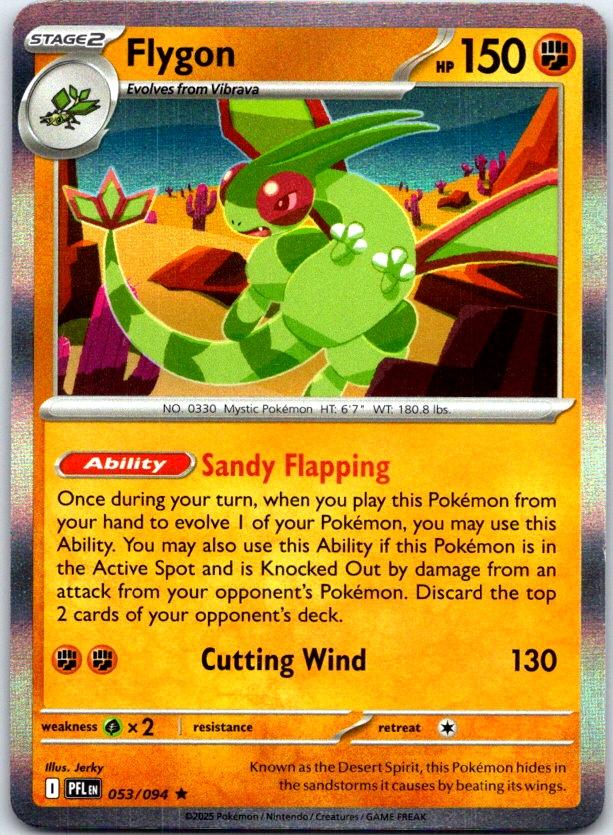 Flygon - 053/094 - Holo - PHANTASMAL FLAMES - Pokemon - Rare | AC01-26