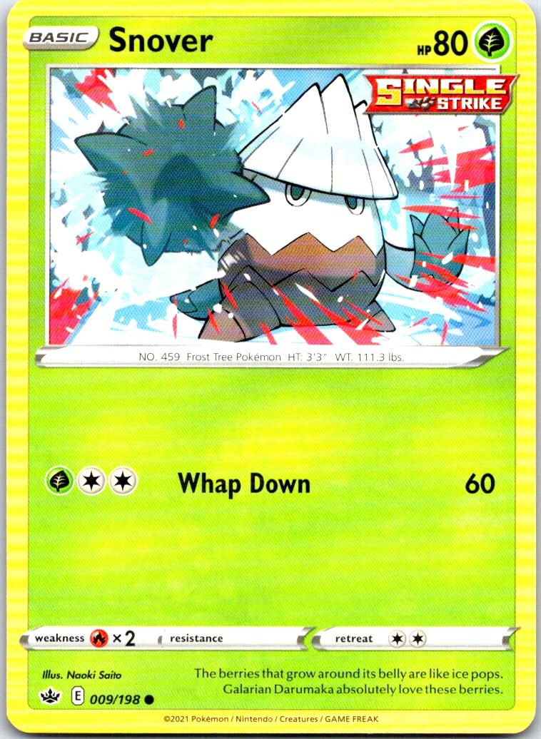 Snover - 009/198 - - CHILLING REIGN - Pokemon - Common | AB28-46