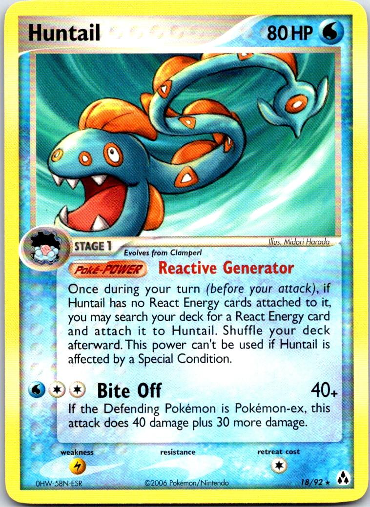 Huntail - 18/92 - - LEGEND MAKER - Pokemon - Rare | AB12-10